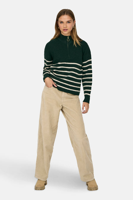 ONLTOKYO L/S ZIP PULLOVER KNT NOOS