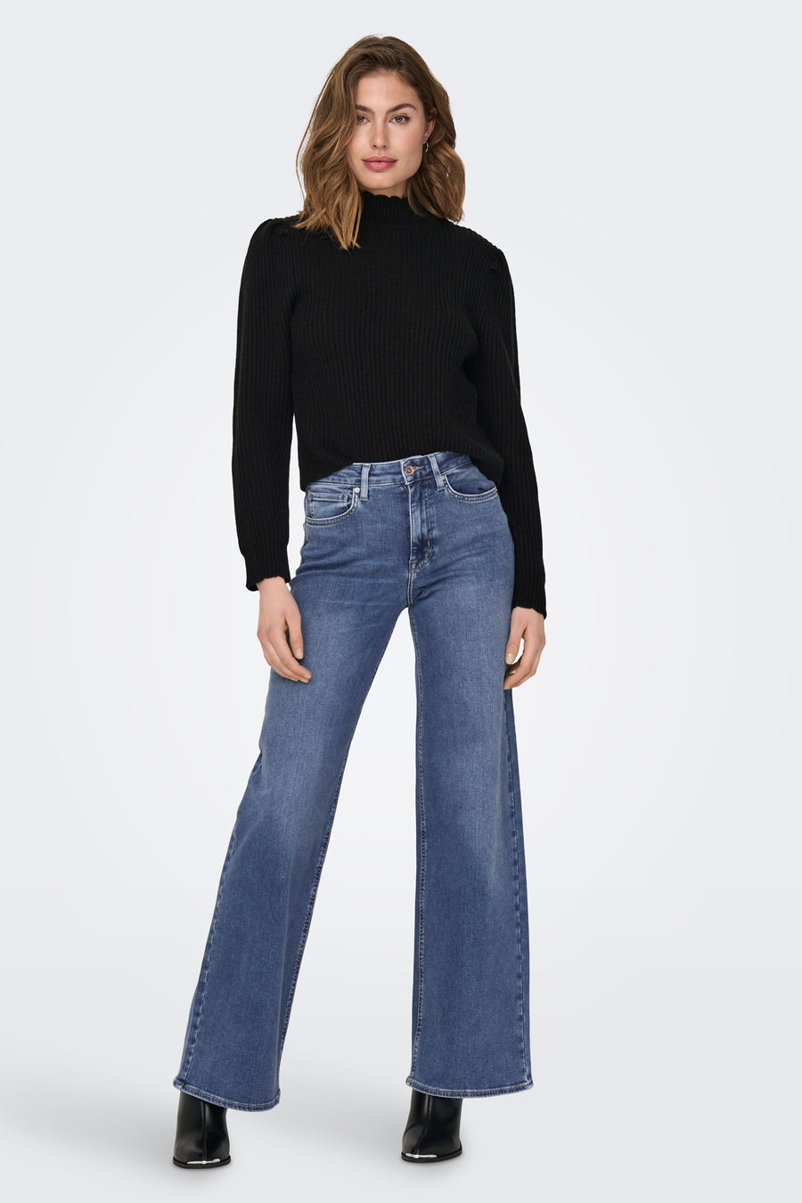 MADISON BLUSH - mid blue denim