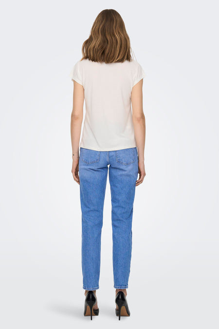 ONLFREE LIFE S/S MOD.V-NECK TOP JRS NOOS