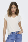 ONLFREE LIFE S/S MOD.V-NECK TOP JRS NOOS