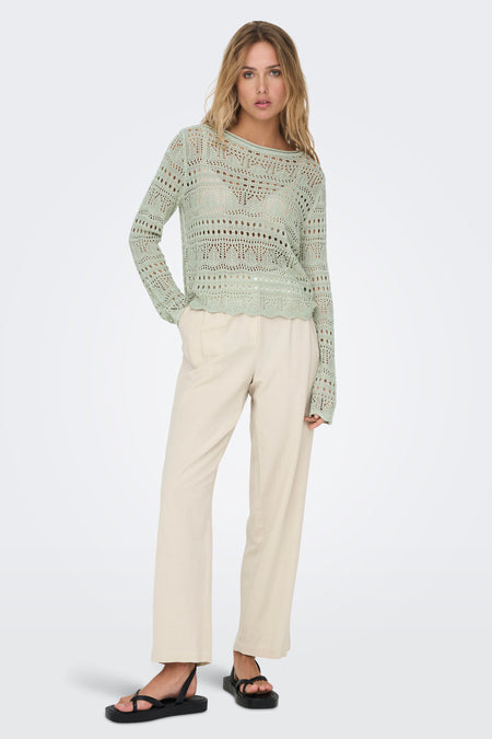 JDYSUN LAY L/S BOATNECK PULLOV. KNT NOOS