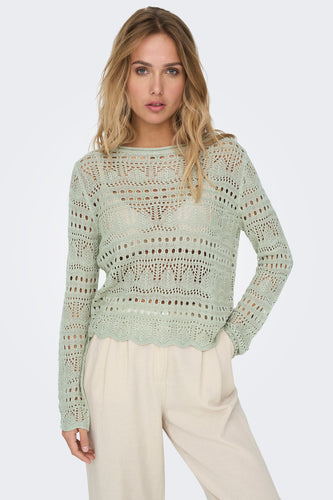 Pull col O vert - JDY - JDY