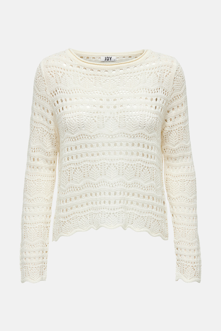 Pull met ronde hals - wit - JDY