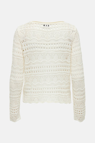 Pull met ronde hals - wit - JDY