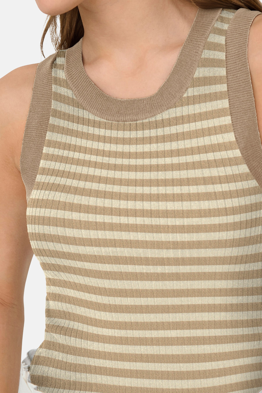 T-shirt met korte mouwen - beige