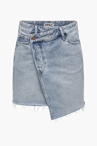 Korte rok - light blue denim