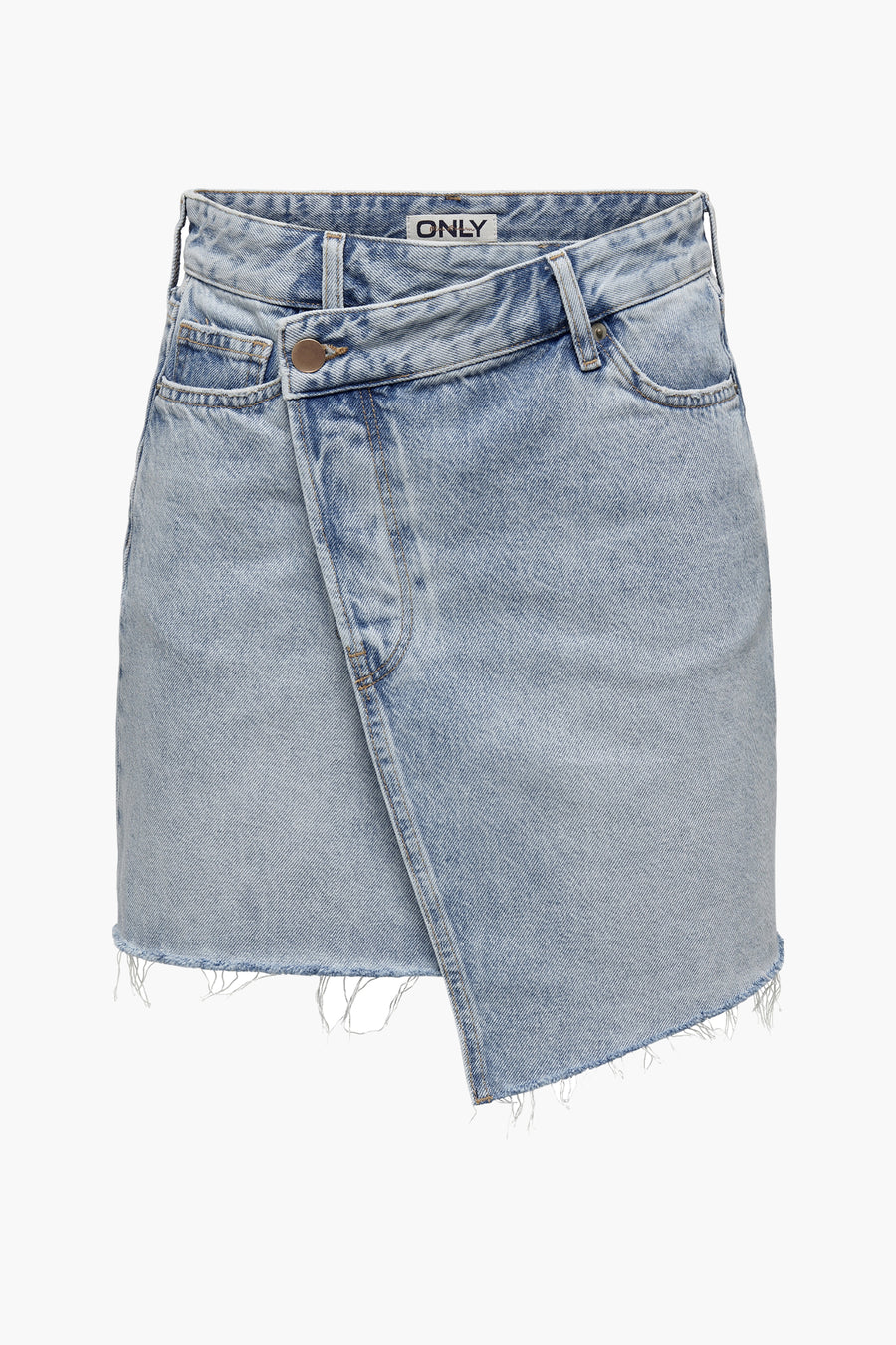 Korte rok - light blue denim
