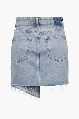 Korte rok - light blue denim