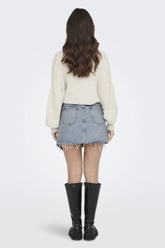Korte rok - light blue denim