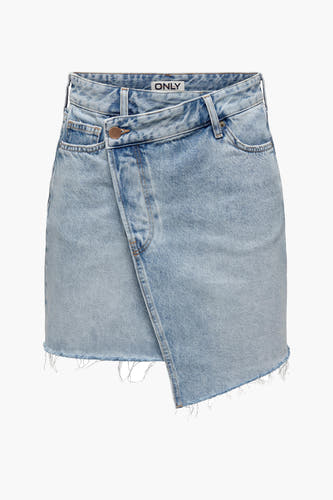 Korte rok - light blue denim