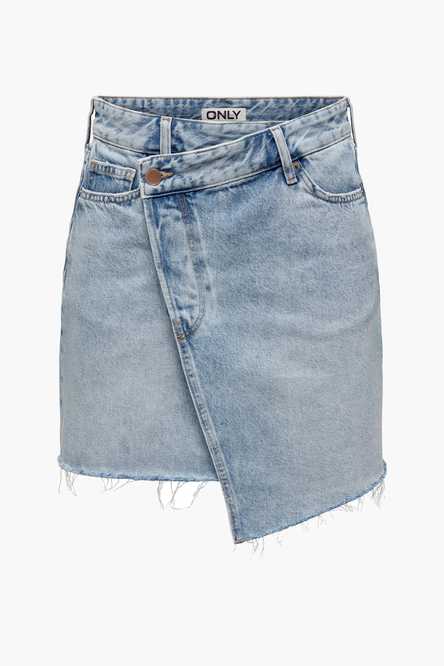 Korte rok - light blue denim