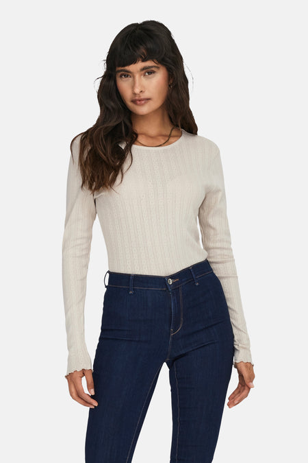 ONLCARLOTTA L/S TOP NOOS JRS