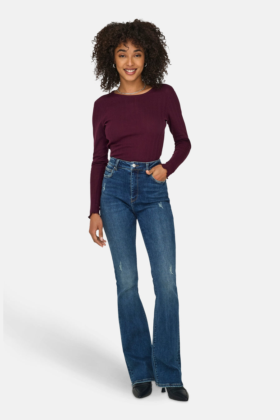 T-shirt met lange mouwen - Paars - ONLY®