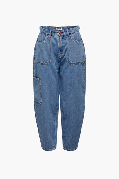 Mom jeans - mid blue denim