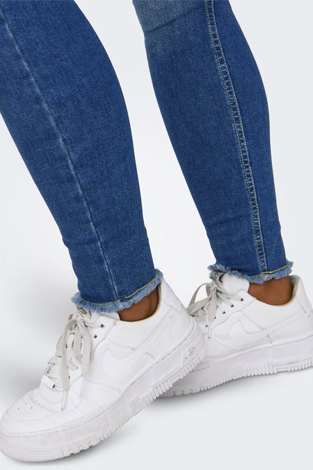 BLUSH SKINNY - mid blue denim