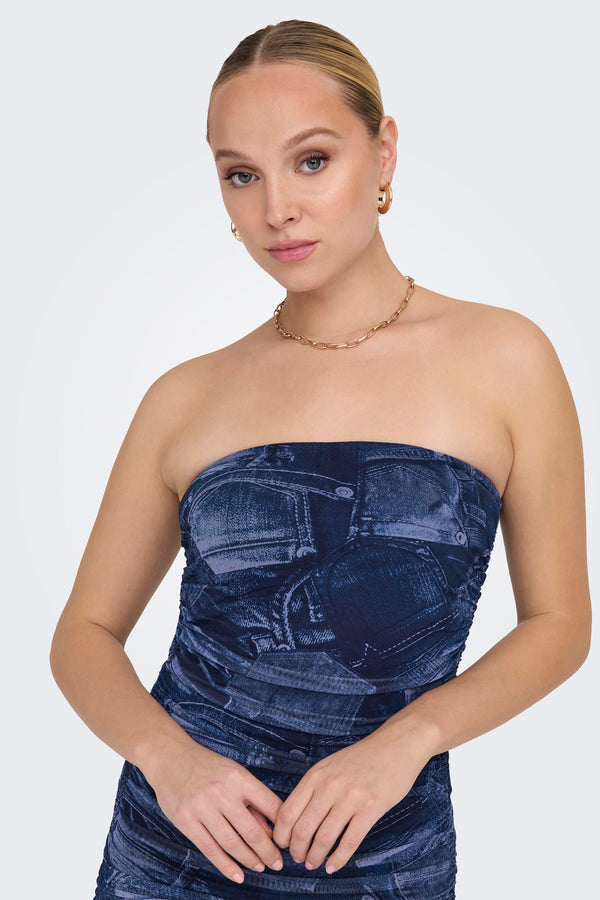 Dames tops kleed zonder mouw Blauw - ONLY®