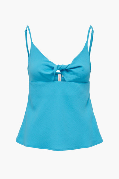 ONLMETTE SINGLET TOP WITH KEYHOLE WVN