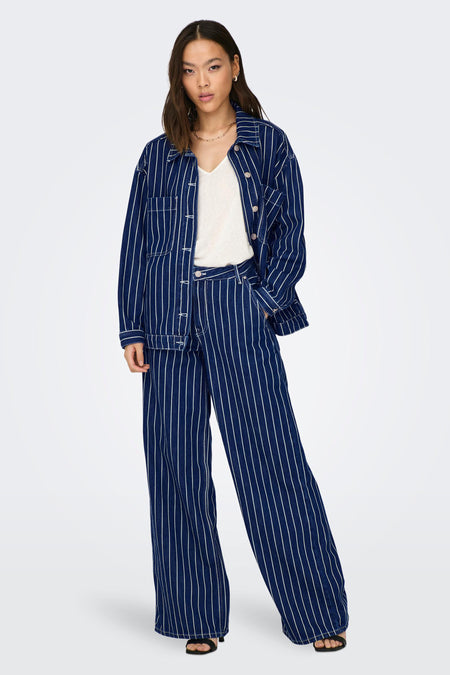 ONLEDIE LS STRIPED DNM JACKET CRO
