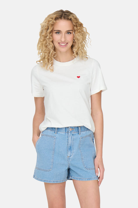 T-shirt (korte mouwen) Wit - JDY