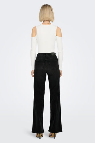 MADISON BLUSH - black denim