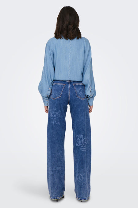 Jeans wide Mid blue denim - ONLY®