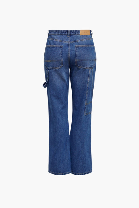 Straight jeans - mid blue denim