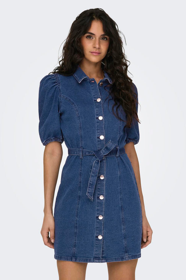 Kleedjes (korte mouwen) Mid blue denim - ONLY®