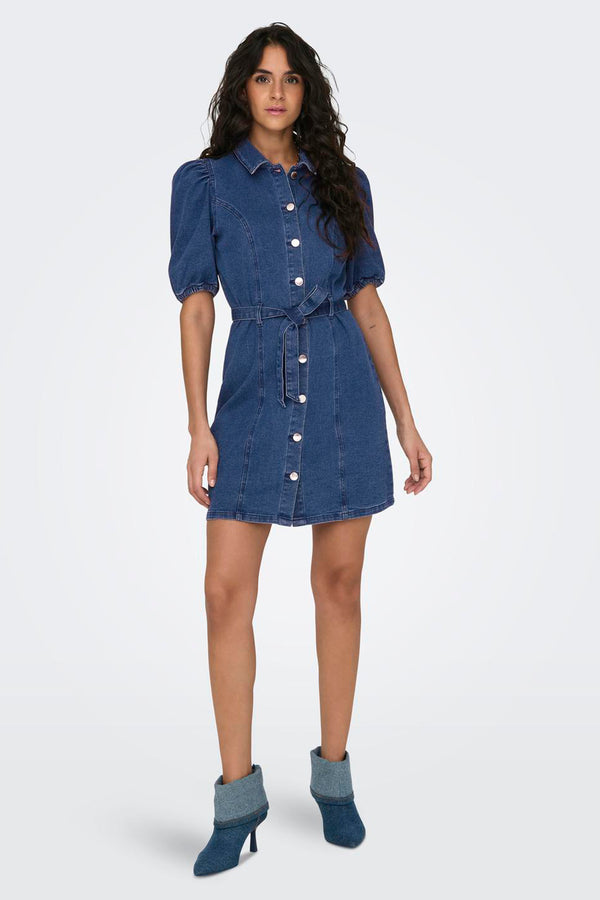 Kleedjes (korte mouwen) Mid blue denim - ONLY®