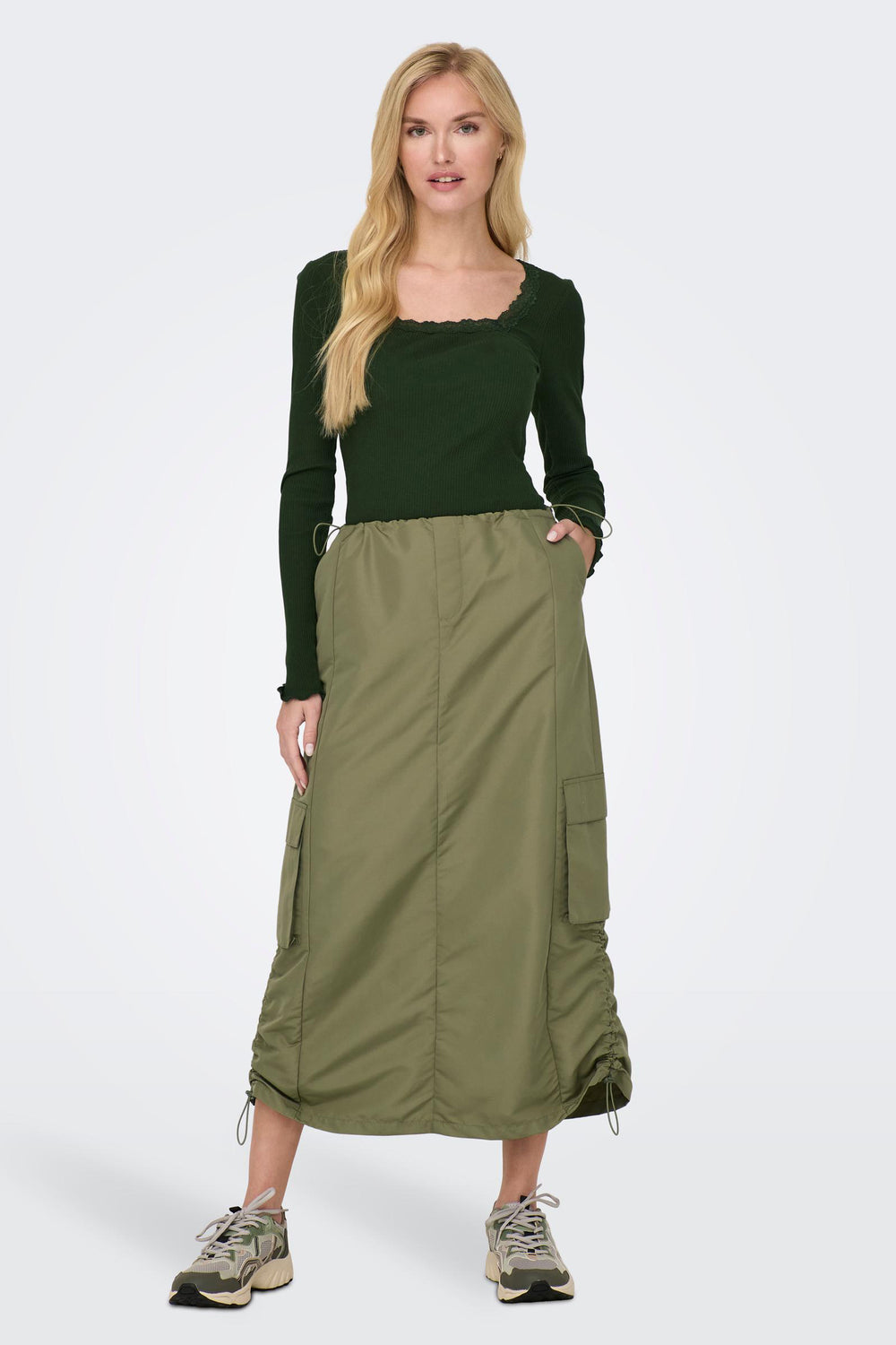 Rok (lang) Bruin - ONLY®