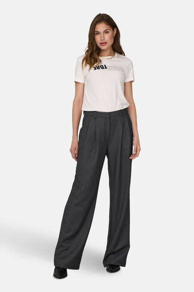 ONLHATTIE HW PLEAT MEL STR PANT TLR