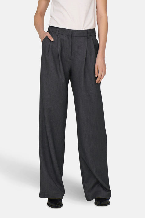 ONLHATTIE HW PLEAT MEL STR PANT TLR