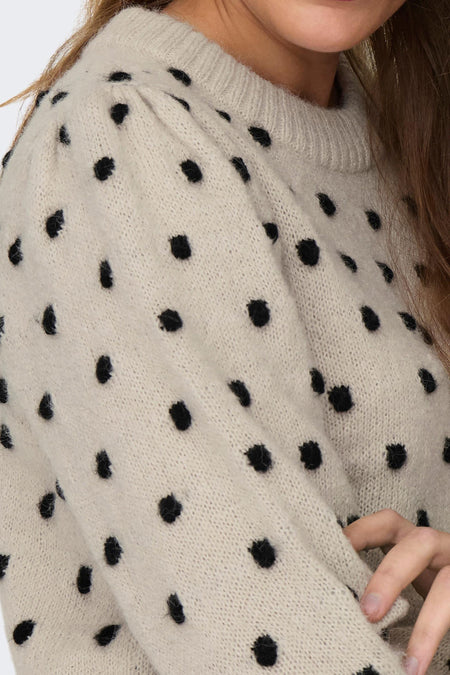 JDYSIGRID LIFE L/S ON PUFF PULL KNT NOOS