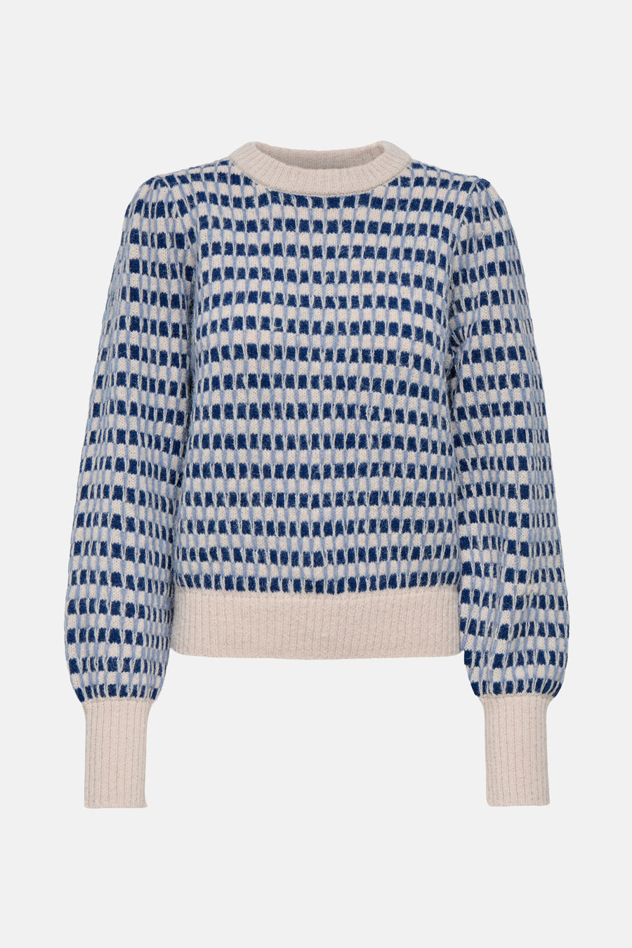 Pull met ronde hals - Blauw - JDY