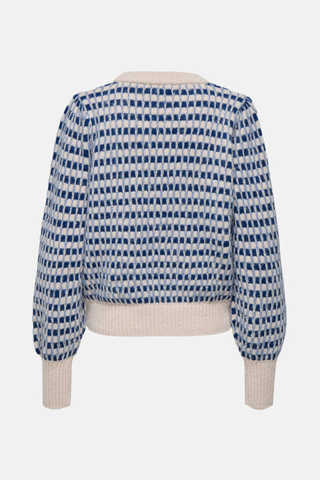 Pull met ronde hals - Blauw