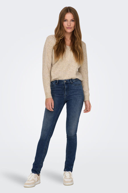 Skinny jeans - dark blue denim