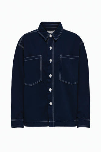 Hemd met lange mouwen - blauw