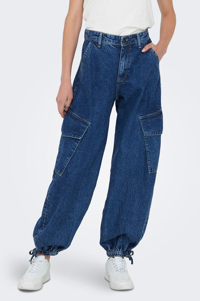 Straight jeans - mid blue denim