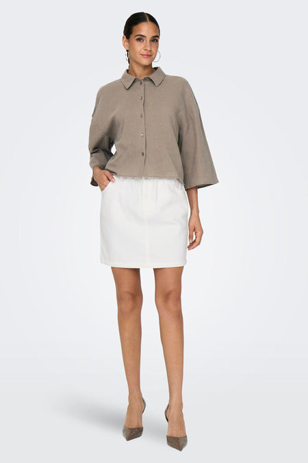 JDYTHEIS LIFE 3/4 CROP SHIRT WVN NOOS