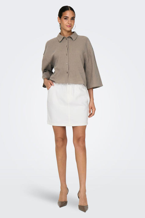 JDYTHEIS LIFE 3/4 CROP SHIRT WVN NOOS