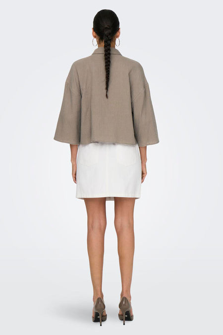 JDYTHEIS LIFE 3/4 CROP SHIRT WVN NOOS