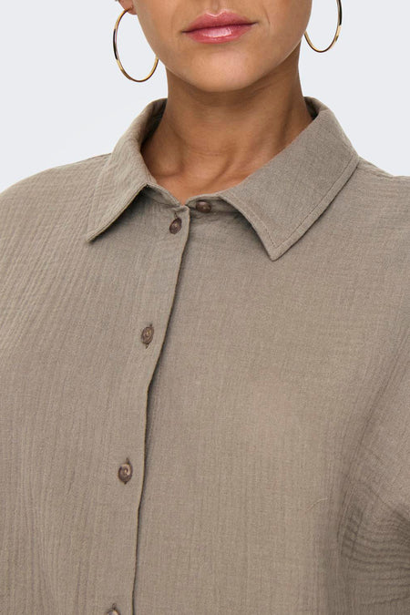 JDYTHEIS LIFE 3/4 CROP SHIRT WVN NOOS