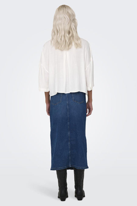 ONLASTRID LIFE 2/4 CROP SHIRT WVN NOOS