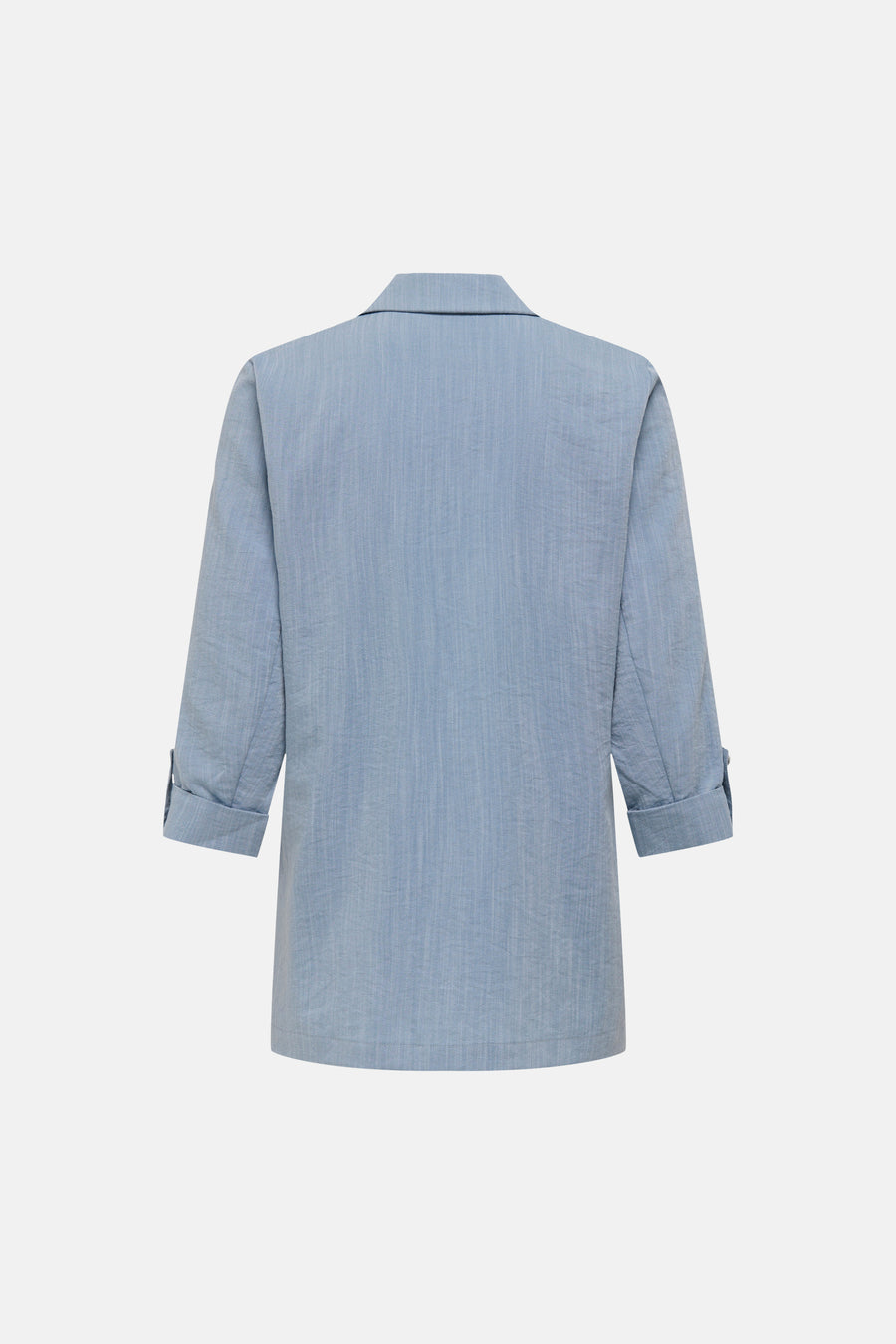 Blazer bleue de ONLY, avec des manches trois-quarts et une texture subtile.