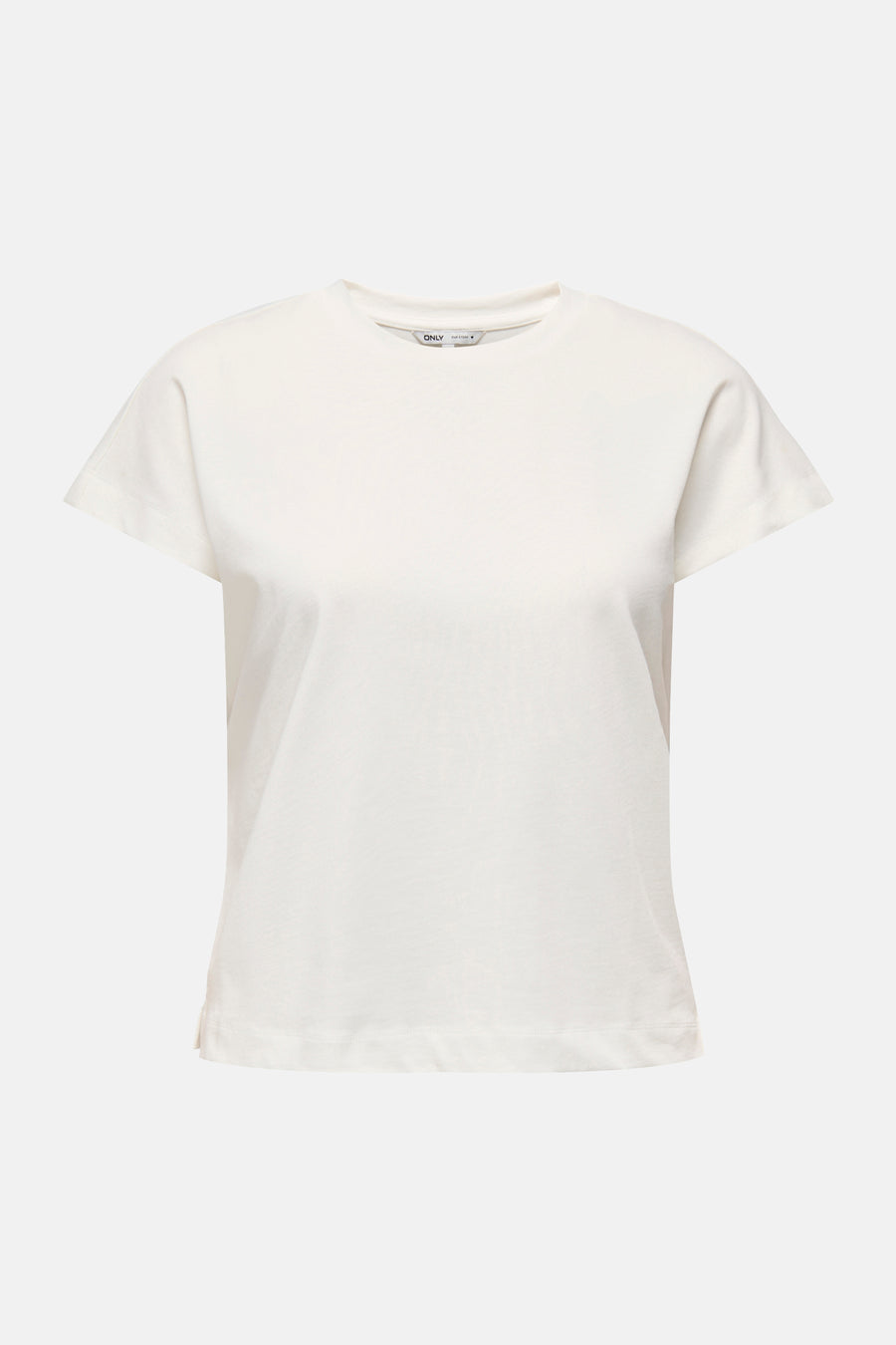 T-shirt blanc à manches courtes ONLY, design uni.
