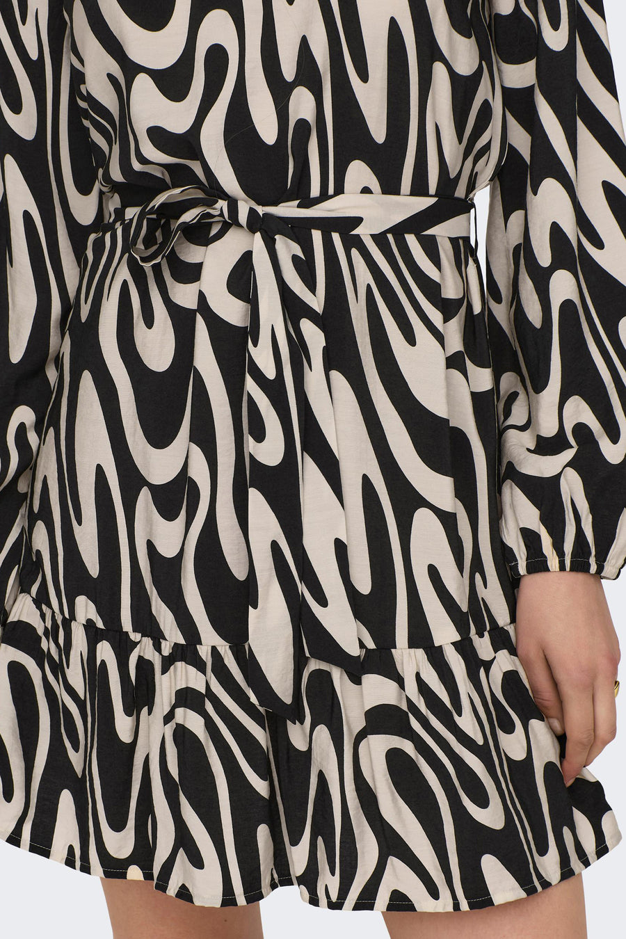 Robe &agrave; manches longues - noir