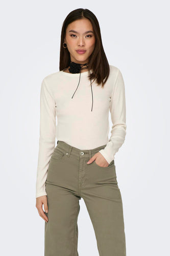 T-shirt met lange mouwen - wit - JDY - 6