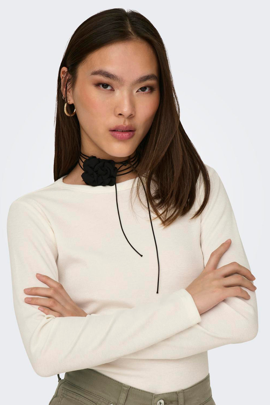 T-shirt met lange mouwen - wit - JDY - 4