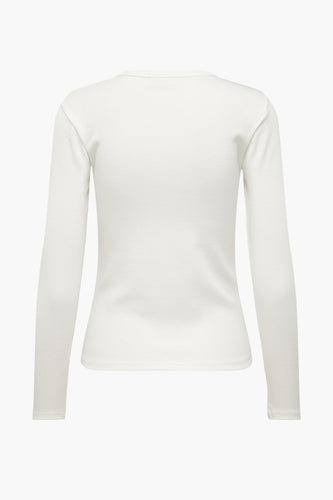 T-shirt met lange mouwen - wit - JDY - 6