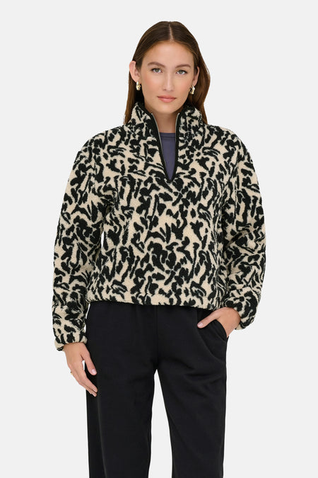 ONLNEW DALLAS L/S HIGHNECK ZIP SWT NOOS