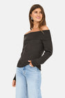 Trui (offshoulder) bruin - ONLY®